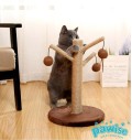 Когтеточка для кошек c тремя ветками и мячиками, высота 44 см, Brendy Arm Furniture (Pawise)