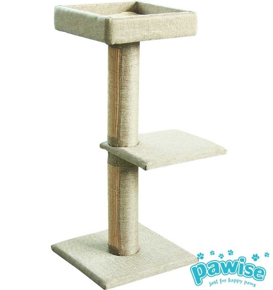 Kassi kraapimispuu, kahe platvormiga, kõrgus 82 cm, Swivler Post (Pawise)