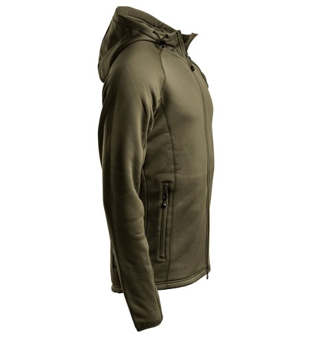 Fliis-dressipluus meestele, kapuutsiga, oliiviroheline, Power, fliisist pusa (Arrak Outdoors)