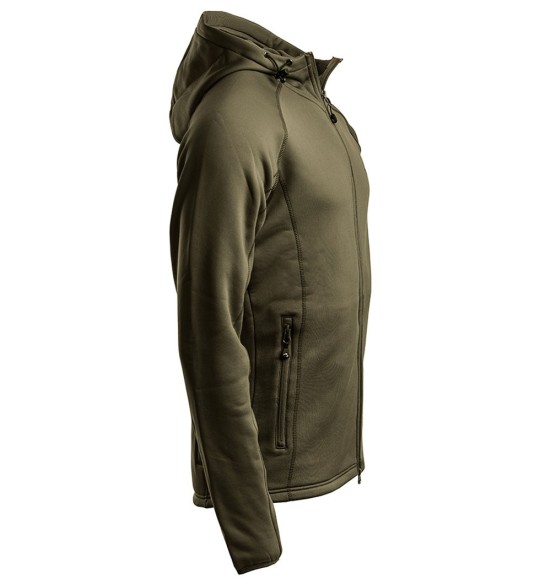 Fliis-dressipluus meestele, kapuutsiga, oliiviroheline, Power, fliisist pusa (Arrak Outdoors)