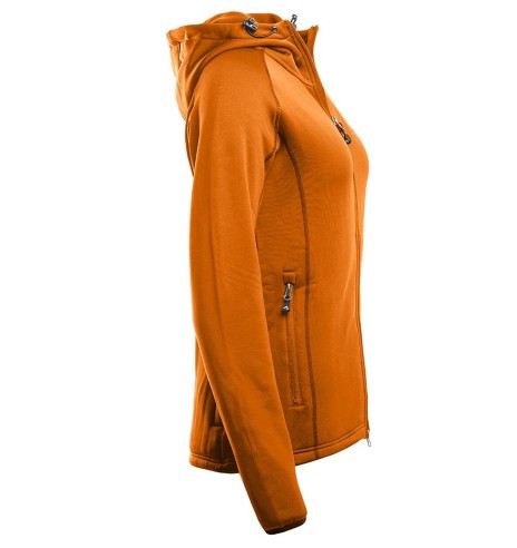 Fliis-dressipluus naistele, kapuutsiga, oranž, Power, fliisist pusa (Arrak Outdoors)