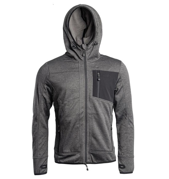 Dressipluus meestele, kapuutsiga õhuke, hall, Wildlife Hood (Arrak Outdoors)