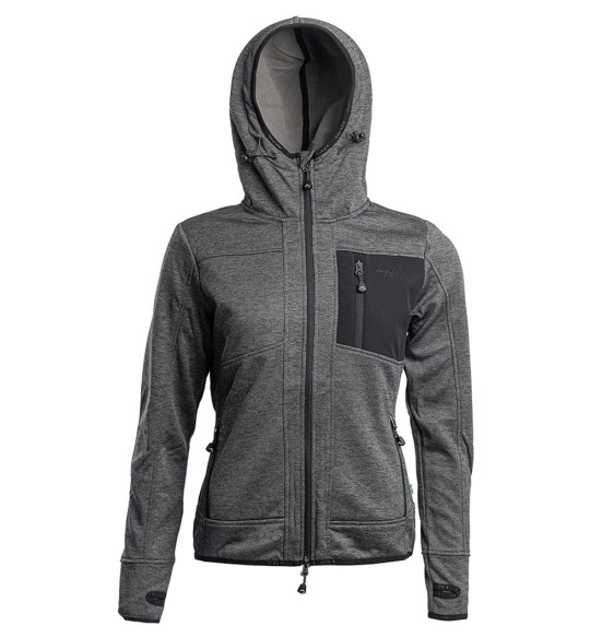 Dressipluus naistele, kapuutsiga õhuke, hall, Wildlife pusa (Arrak Outdoors)