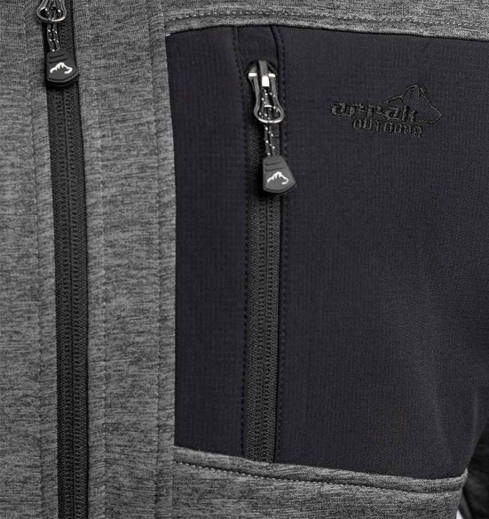 Dressipluus naistele, kapuutsiga õhuke, hall, Wildlife pusa (Arrak Outdoors)