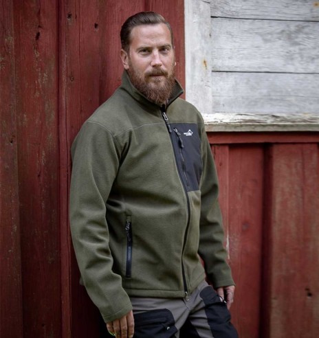 Fliis-dressipluus meestele, soe vetthülgav, roheline, Stormy (Arrak Outdoor)