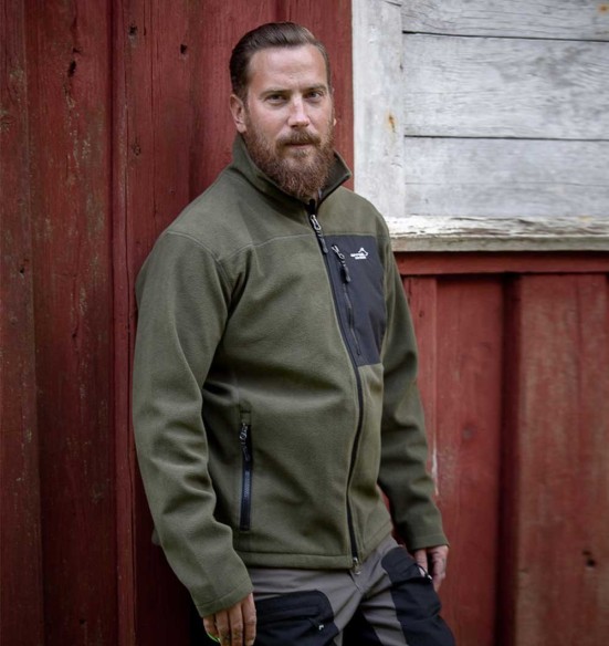 Fliis-dressipluus meestele, soe vetthülgav, roheline, Stormy (Arrak Outdoor)