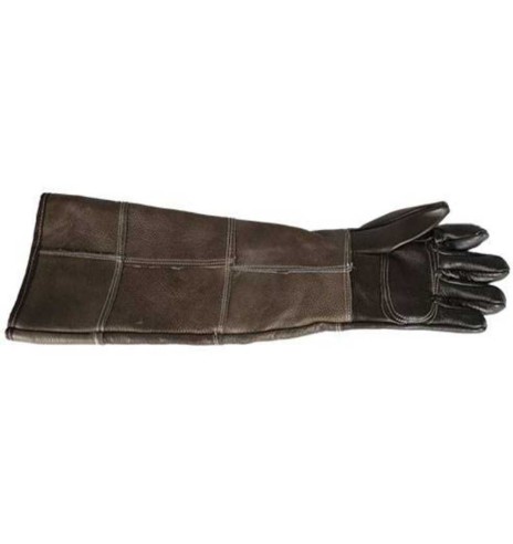 Защитные перчатки, кожаные от царапин и укусов, 60 см