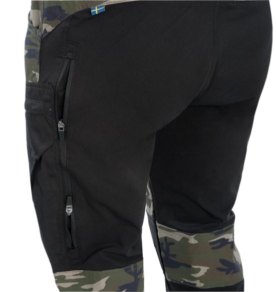 Брюки мужские с эластичными вставками и водоотталкивающей пропиткой, камуфляж, Active Stretch (Arrak Outdoor)