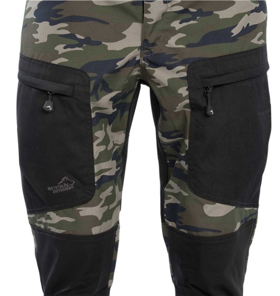 Püksid naistele, stretšpaneelidega ja vetthülgavad, camo, Active Stretch (Arrak Outdoor)