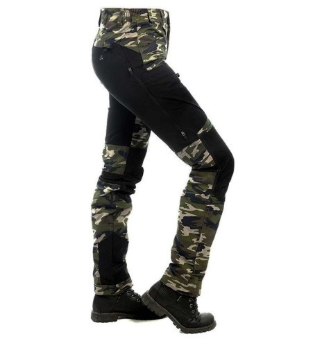 Püksid naistele, stretšpaneelidega ja vetthülgavad, camo, Active Stretch (Arrak Outdoor)