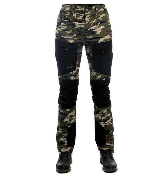Püksid naistele, stretšpaneelidega ja vetthülgavad, camo, Active Stretch (Arrak Outdoor)