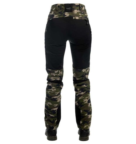 Püksid naistele, stretšpaneelidega ja vetthülgavad, camo, Active Stretch (Arrak Outdoor)