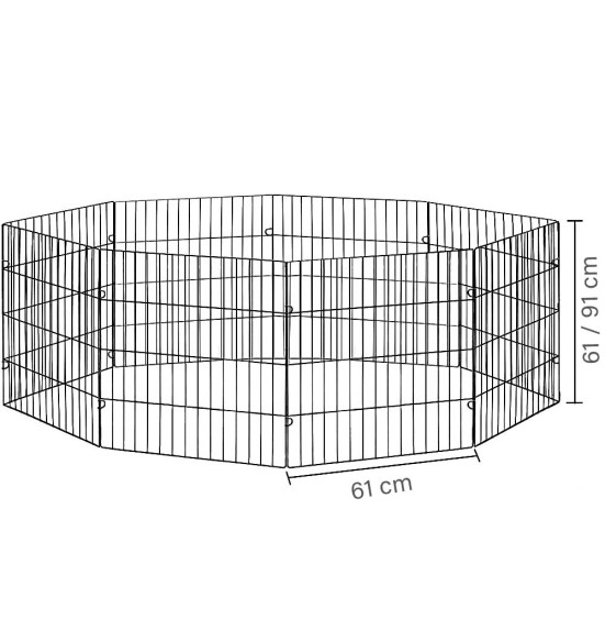 Aedik kutsikatele metallist (Pawise)