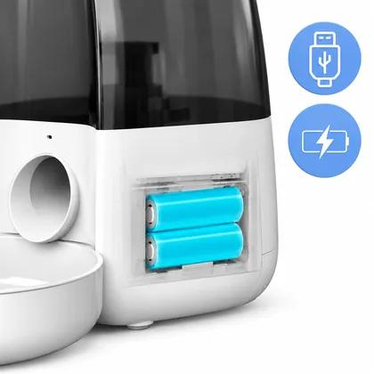 Dogness F06A patareipesa ning USB- ja patareitoite sümbolid